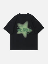 T-Shirt mit Schaumstoff-Stern-Aufdruck